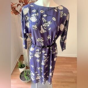 Aritzia Purple Floral Dress